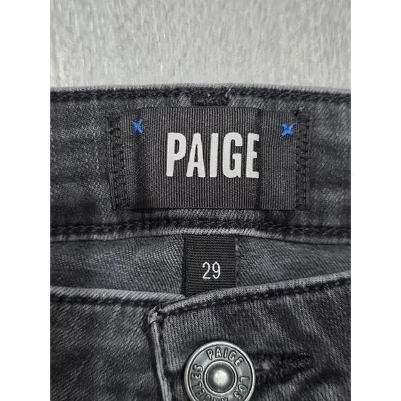 Paige Denim Bombshell Skinny Jeans High Rise Size 29 Dark Gray A003808 - Picture 5 of 9